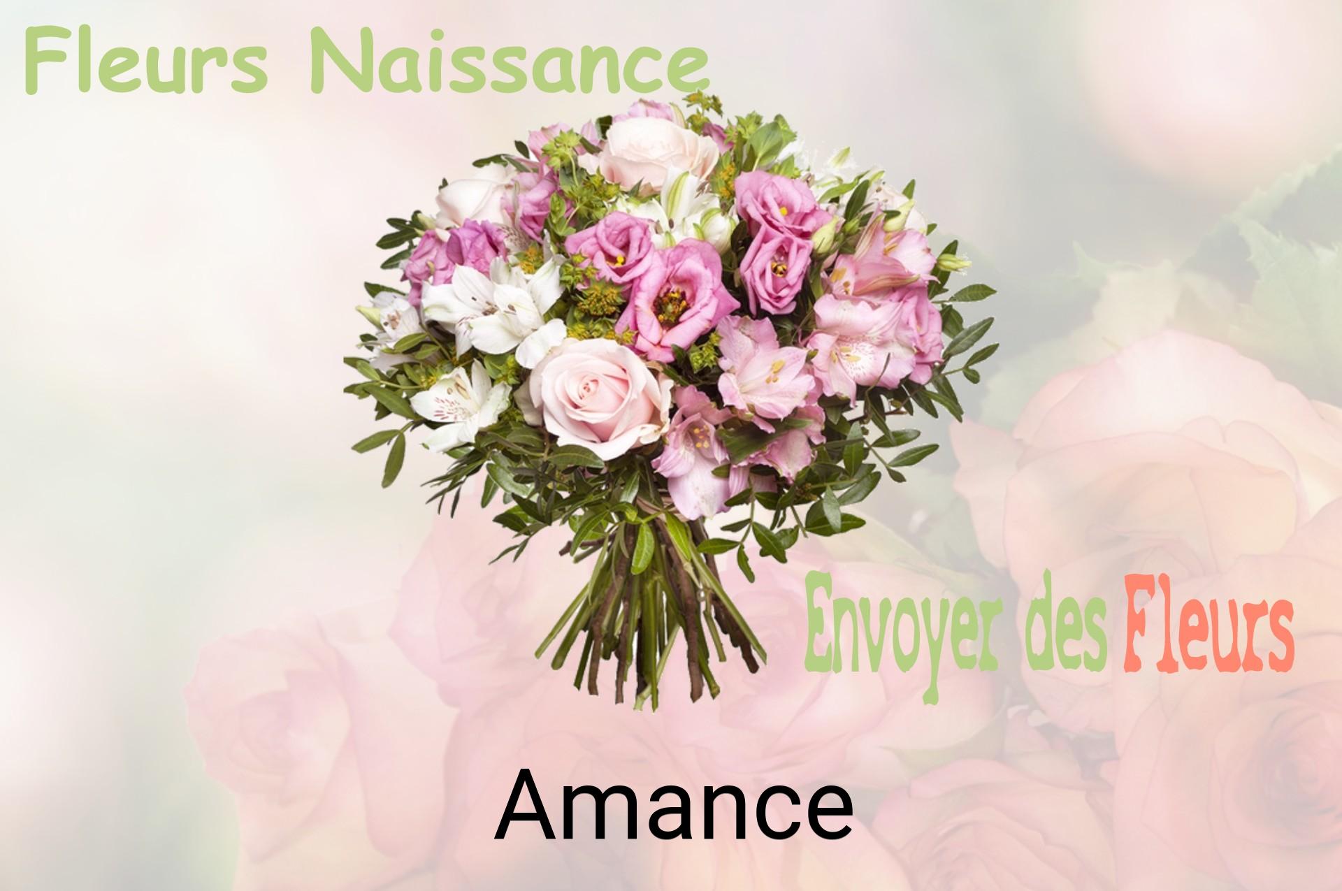 Bouquet de fleurs de naissance livré à Amance